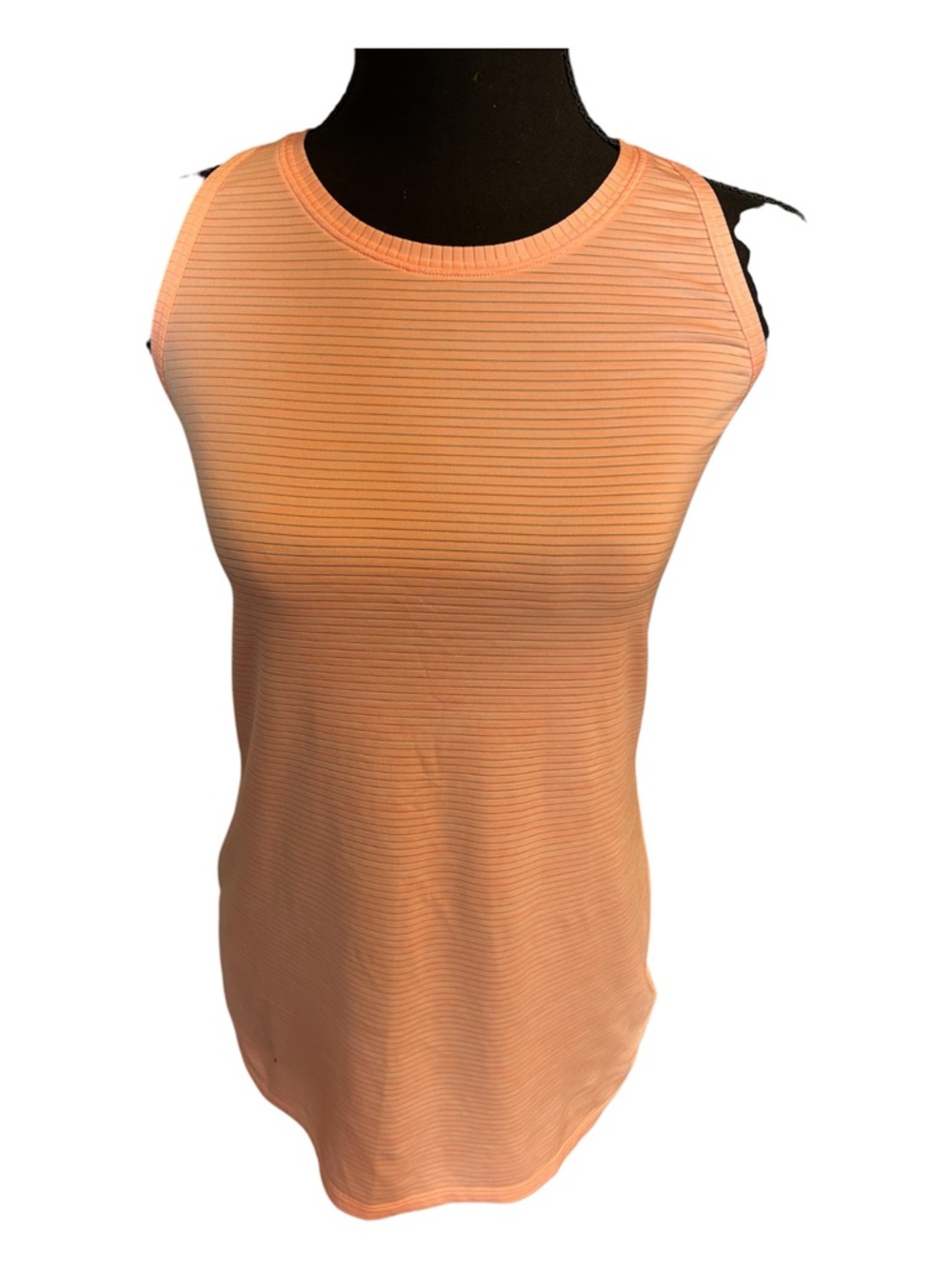 Athleta Women Peach Orange Sleeveless Ribbed Tank Top Size Extra Small